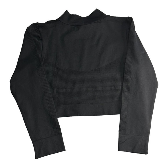 Z By Zella Long Sleeve Black Crop Top Size XL - Picture 3 of 4